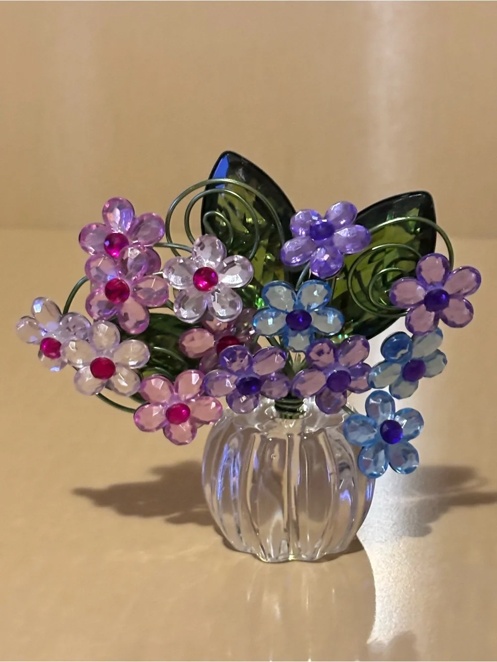 Acrylic Floral Decorative Piece
